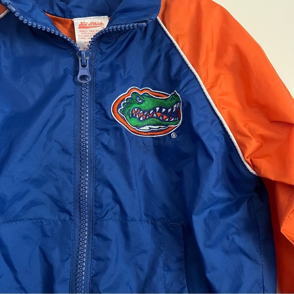 Kid Athlete Florida Gators Blue and Orange Zip Up Windbreaker-Size 24 Months - Picture 2 of 6